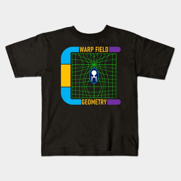 LCARS Warp Field Geometry Kids T-Shirt by IORS